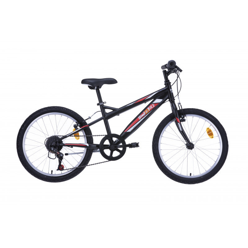 Bicicletă băieți 20” 6 viteze, roșu/negru