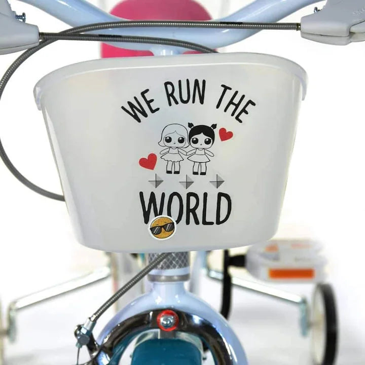 Bicicletă fete 16” LOL, roți ajutătoare, 5–7 ani