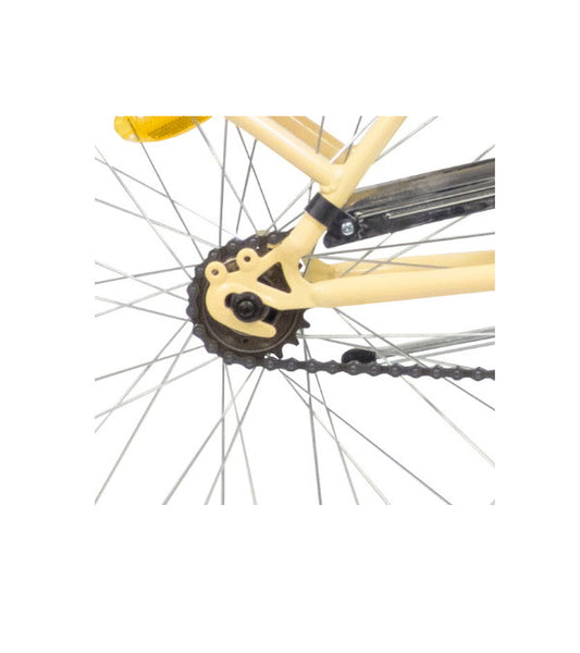 Bicicletă pliabilă damă 20” Bottari, 1 viteză, frâne V-Brake, cadru oțel, bej