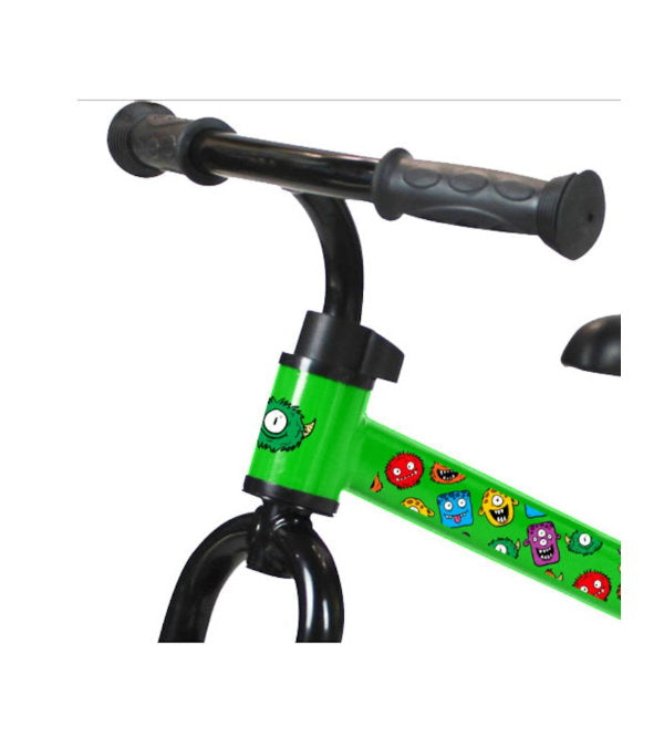 Bicicletă fără pedale 10” verde, 2–4 ani
