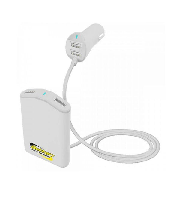 Incarcator auto 12V x 4 USB (cablu 1.5m) "Nexus"