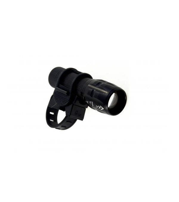 Bottari Lantena 1 Watt Torch Watt bicycle light attached to a bike handlebar, providing bright illumination for cycling safety.