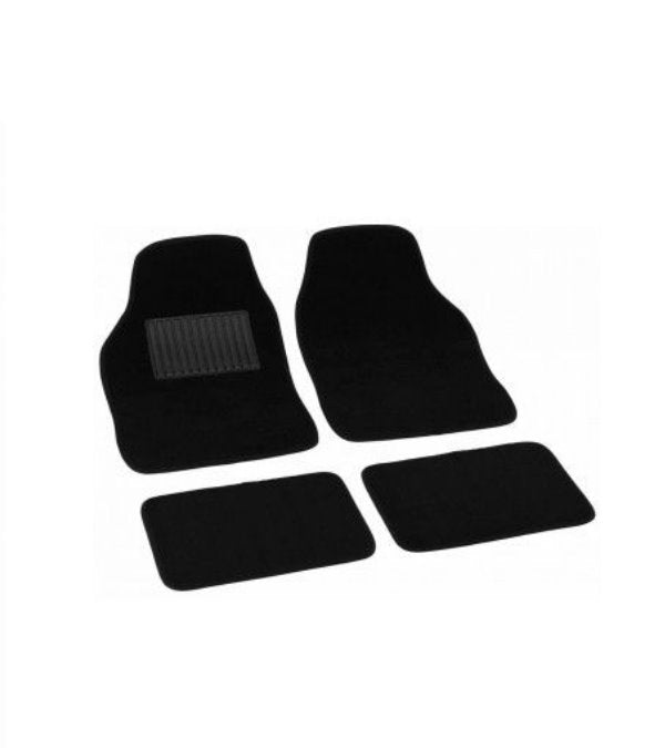 SET 4 BUCATI COVORASE AUTO TEXTIL SOFT NEGRU