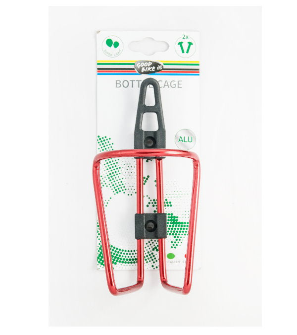 Bottari lightweight aluminum and plastic bike water bottle holder mounted on a bicycle frame.