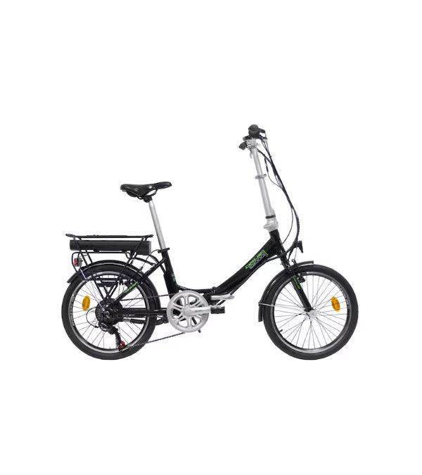 Bicicletă electrică 20” E2000, cadru oțel, 6 viteze Shimano, negru