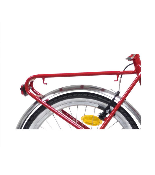 Bicicletă pliabilă damă 20” cadru oțel, 1 viteză, frâne V-Brake, roșu