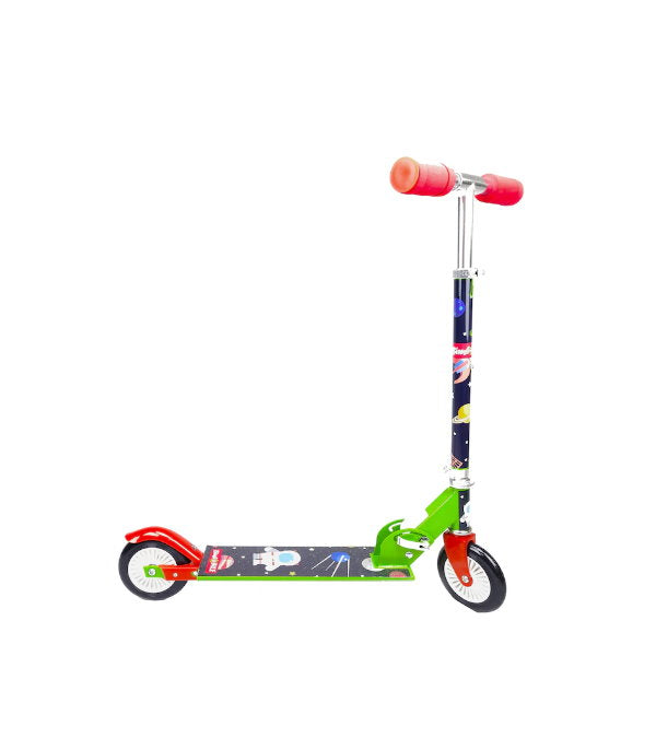 Trotineta baieti Cosmos, Verde, Multicolor, 660*320*810 mm, pentru copii