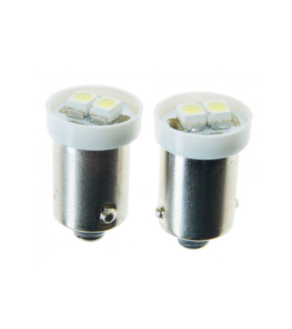 2 becuri BA9S 3528 White