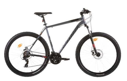 Bicicletă MTB bărbați 27.5” Exalta XC 3.1 LTD, cadru aluminiu 19”, 21 viteze Shimano TY300, frâne pe disc, Silver-Red