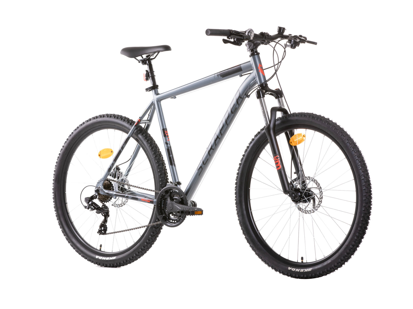 Bicicletă MTB bărbați 27.5” Exalta XC 3.1 LTD, cadru aluminiu 19”, 21 viteze Shimano TY300, frâne pe disc, Silver-Red
