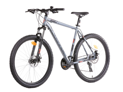 Bicicletă MTB bărbați 27.5” Exalta XC 3.1 LTD, cadru aluminiu 19”, 21 viteze Shimano TY300, frâne pe disc, Silver-Red