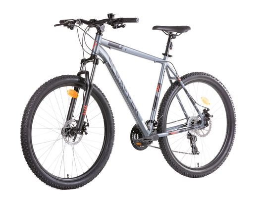 Bicicletă MTB bărbați 27.5” Exalta XC 3.1 LTD, cadru aluminiu 19”, 21 viteze Shimano TY300, frâne pe disc, Silver-Red