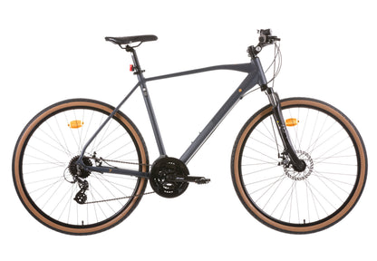 Bicicletă trekking bărbați 28” Crossroad 7.1, cadru aluminiu, suspensie, 24 viteze Shimano Altus, frâne pe disc