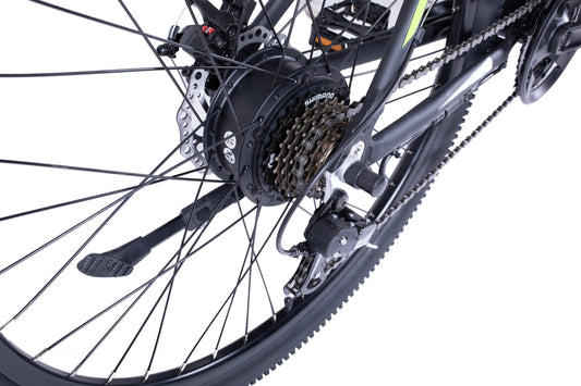 Bicicletă electrică 27.5” 7 viteze Shimano, baterie 10.4Ah Samsung