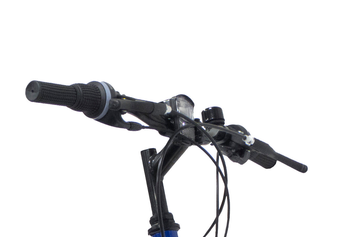 Bicicletă MTB bărbați 26” Milano, cadru oțel, 18 viteze, albastru/roșu