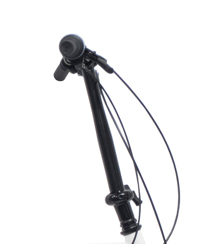 Bicicletă pliabilă damă 20” Bottari, cadru oțel, 6 viteze, frâne V-Brake, alb