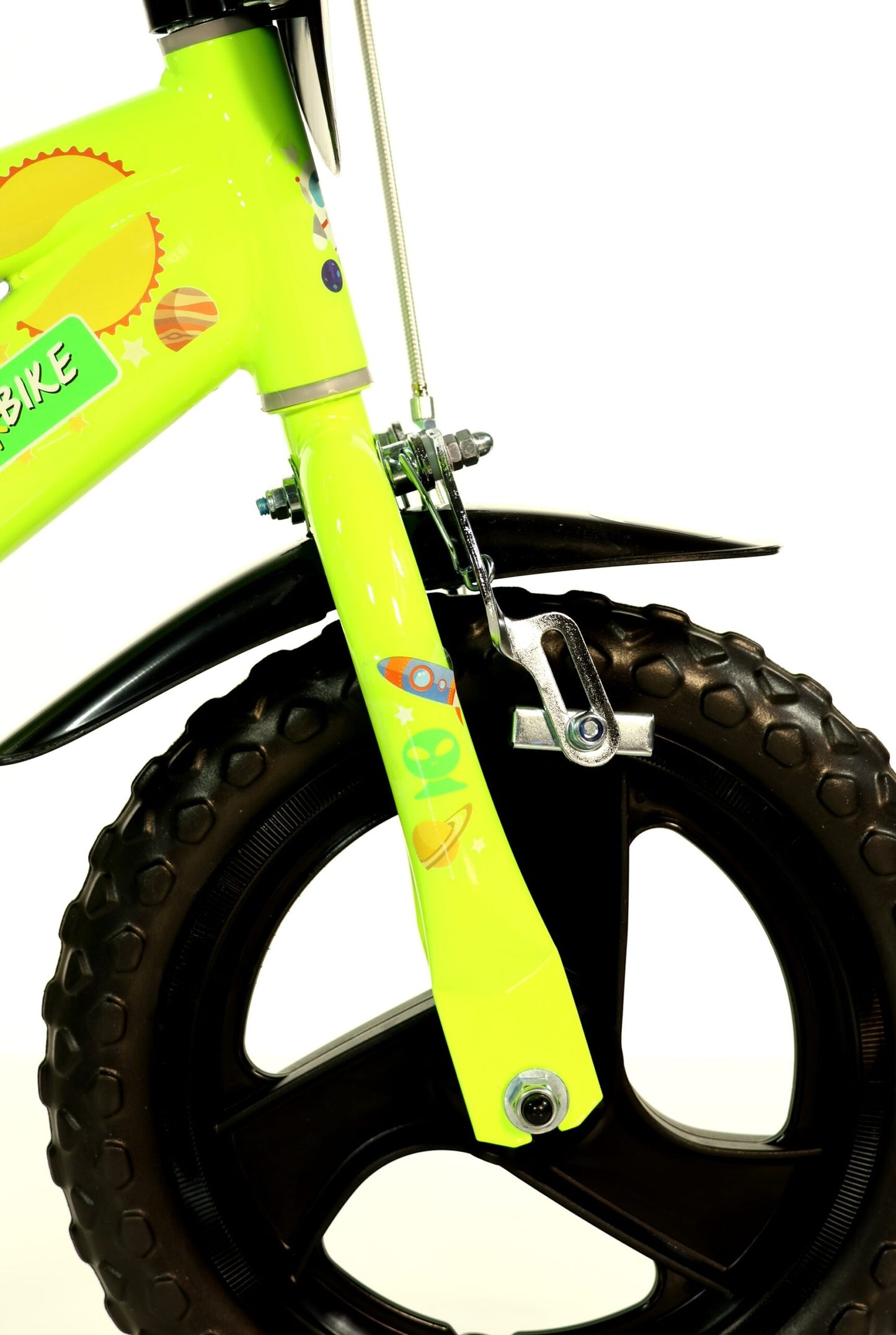 Bicicletă băieți 12” Galaxy, roți ajutătoare, 2–4 ani