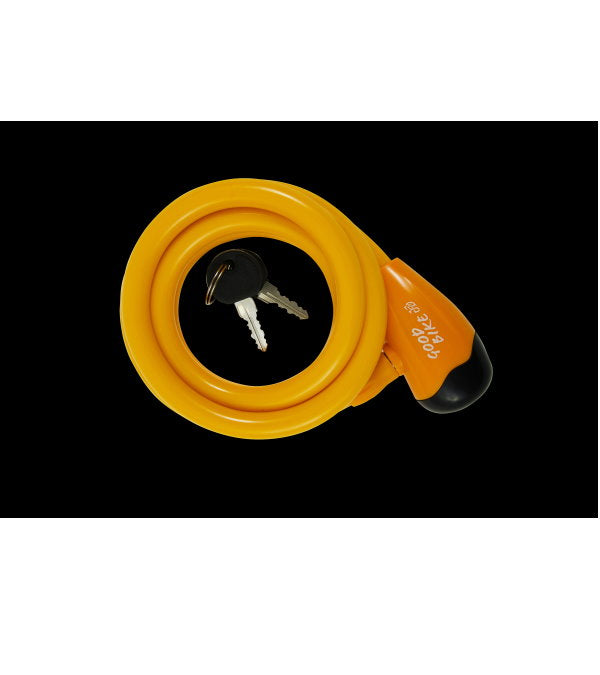 Bottari bike lock with two keys, anti-theft cable lock for bicycles, durable metal security accessory with key mechanism