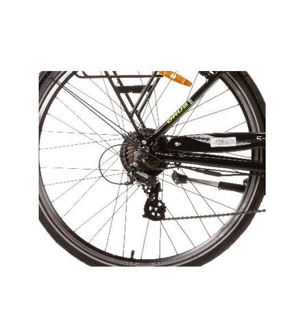 Bicicletă electrică de oraș 26” E-4000, cadru oțel, 6 viteze Shimano, frâne V-Brake, baterie 7.8Ah