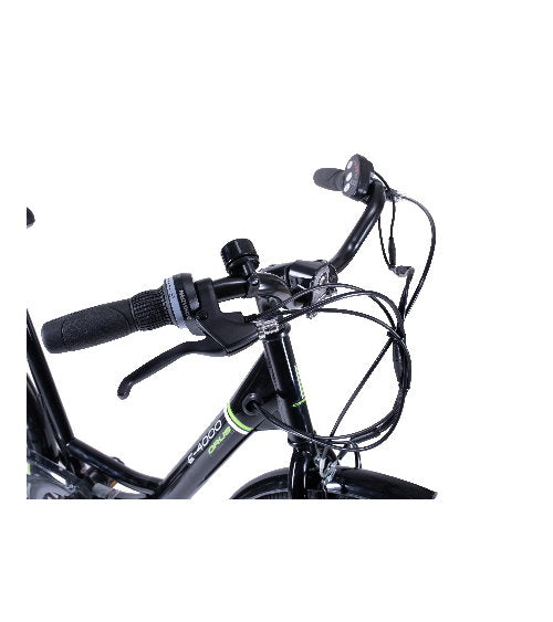 Bicicletă electrică de oraș 26” E-4000, cadru oțel, 6 viteze Shimano, frâne V-Brake, baterie 7.8Ah