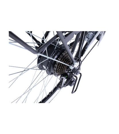 Bicicletă electrică de oraș 26” E-4000, cadru oțel, 6 viteze Shimano, frâne V-Brake, baterie 7.8Ah