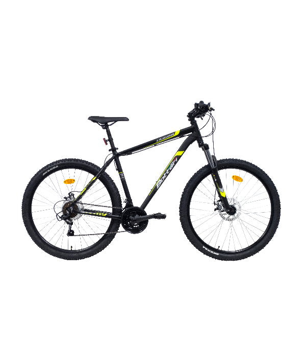 Bicicletă MTB bărbați 27.5” Draco Disc, negru/galben, cadru 49 cm (M-L)
