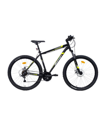 Bicicletă MTB bărbați 27.5” Draco Disc, negru/galben, cadru 49 cm (M-L)