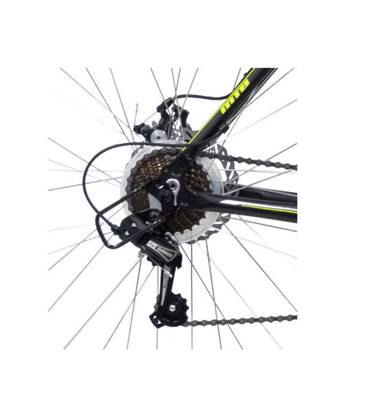 Bicicletă MTB bărbați 27.5” Draco Disc, negru/galben, cadru 49 cm (M-L)