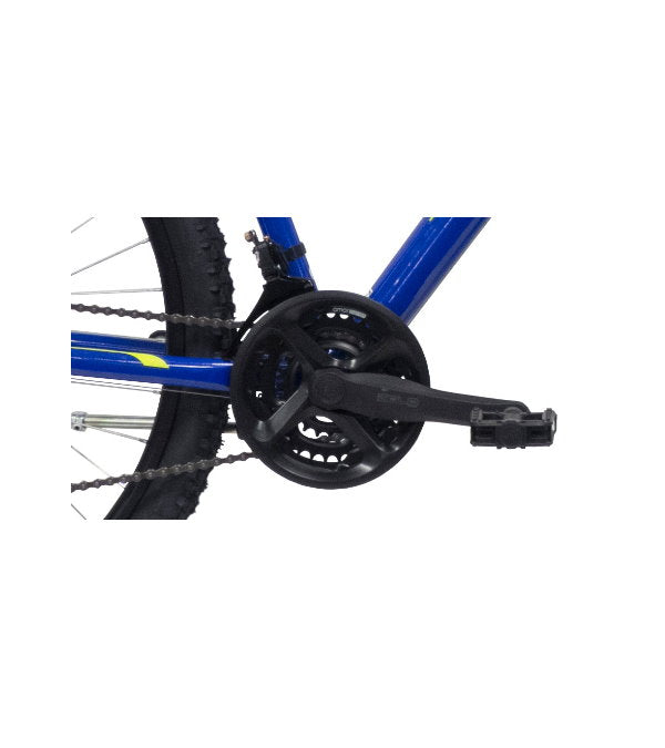 Bicicletă MTB bărbați 27.5” Bottari, cadru oțel, 21 viteze Shimano, frâne disc față/spate, albastru