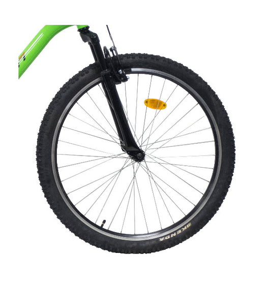 Bicicletă MTB bărbați 27.5” cadru oțel, 21 viteze Shimano TY21, frâne V-Brake, verde/negru