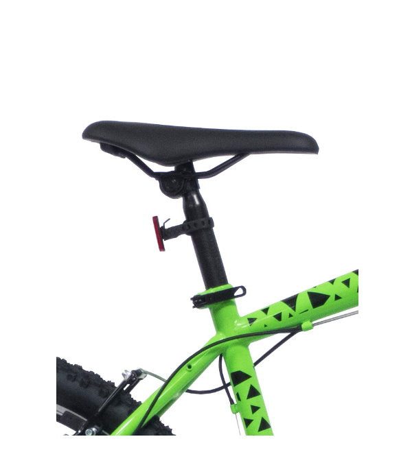 Bicicletă MTB bărbați 27.5” cadru oțel, 21 viteze Shimano TY21, frâne V-Brake, verde/negru