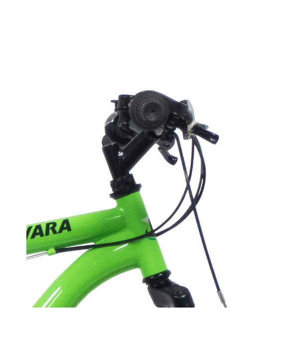 Bicicletă MTB bărbați 27.5” cadru oțel, 21 viteze Shimano TY21, frâne V-Brake, verde/negru