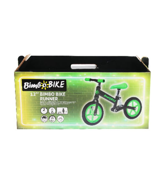 Bicicletă fără pedale Balance Bike 12” 2–5 ani, verde