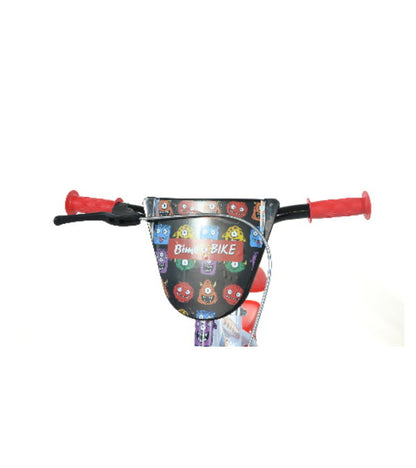 Bicicletă băieți 12” Monster, 1 viteză, alb/negru/roșu