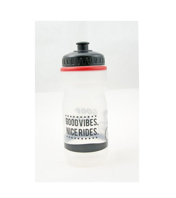 Bidon apa pentru bicicleta Bottari, 750ml, transparent plastic, with a spill-proof cap, designed for cycling hydration.