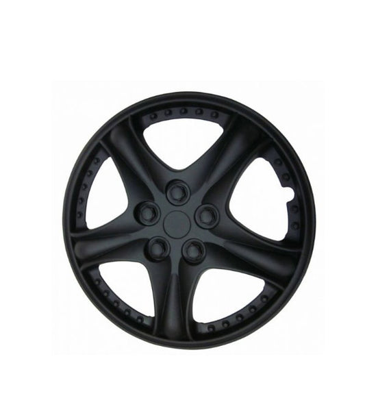 Set 4 capace roti 14 inch, negru