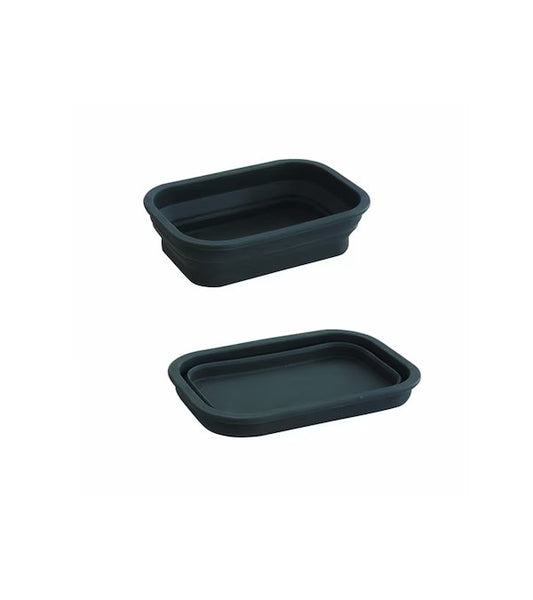 Cutie pentru depozitare , universala , de culoare neagra , auto , din silicon , cu dimensiunile 18 x 12,5 x 5 CM