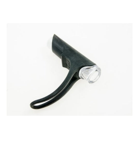 Bottari Flight front bicycle light mounted on a bike handlebar, providing visibility and safety during nighttime rides.