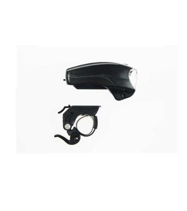Bottari Lumini fata Spaceman 5LED bicycle front light with two functions, mounted on a bicycle handlebar.