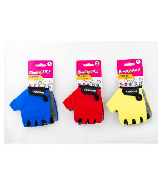 Children's cycling gloves by Bottari, kids' bike accessories, padded and breathable gloves for young cyclists.