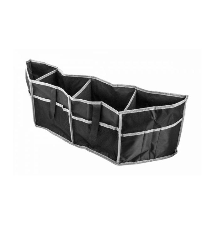 Bottari auto seat and trunk organizer showing multiple compartments for car interior storage.