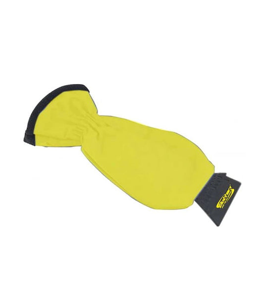 Racleta pentru indepartare gheata de pe geamuri, cu manusa rezistenta la frig, cu dimensiunile 34,5 cm