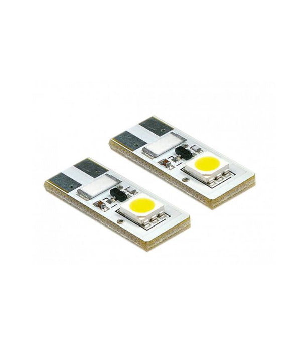 SET 2 BECURI CU LED T10 CANBUS 2SMD 5050 ALB