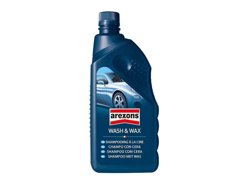 Bottari auto shampoo with wax, 1L, for car cleaning and waxing, shown in a 1-liter bottle with a pump top.
