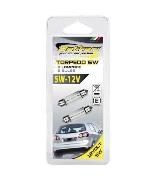 Set 2 becuri 5V - 12W "TORPEDO"