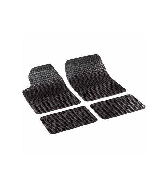 Set covorase cauciuc Goros Line, decupabil, 4 bucati, negru