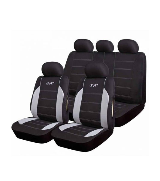 Set huse scaun universale MAIORCA negru gri