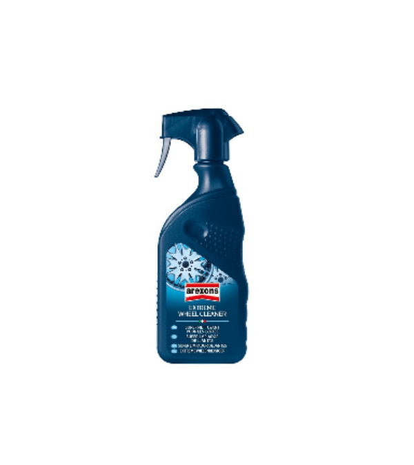 Arexons 500ml wheel cleaning solution in a spray bottle, auto exterior care product for cleaning alloy and steel rims.