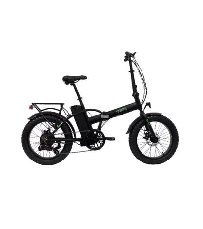 Bicicletă electrică 20” cadru aluminiu, 7 viteze Shimano, frâne pe disc, baterie 10.4Ah