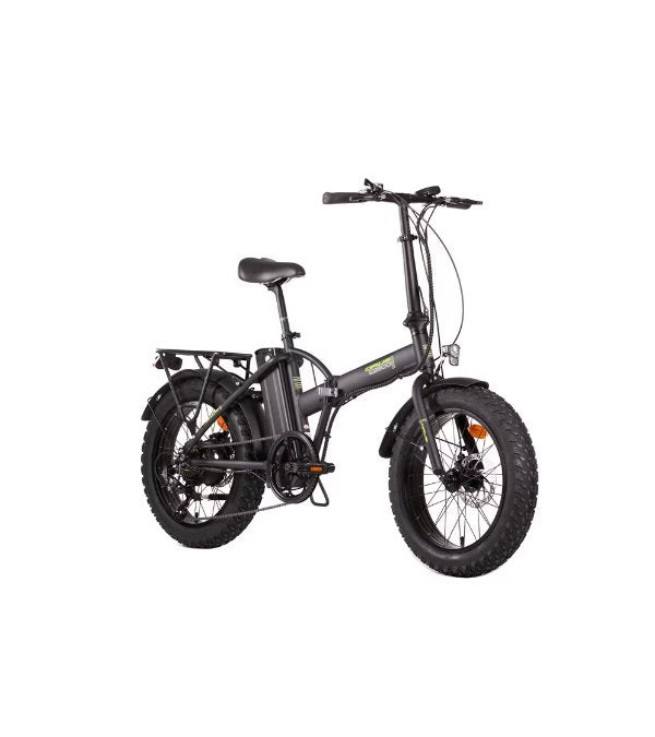 Bicicletă electrică 20” cadru aluminiu, 7 viteze Shimano, frâne pe disc, baterie 10.4Ah